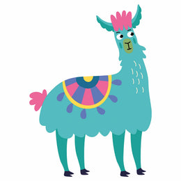 Lama 1 - Funny Lama – Strijktransfer