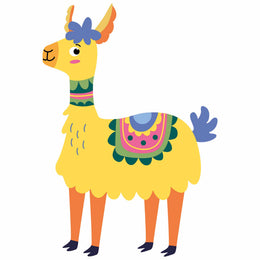 Lama 5 - Funny Lama – Strijktransfer
