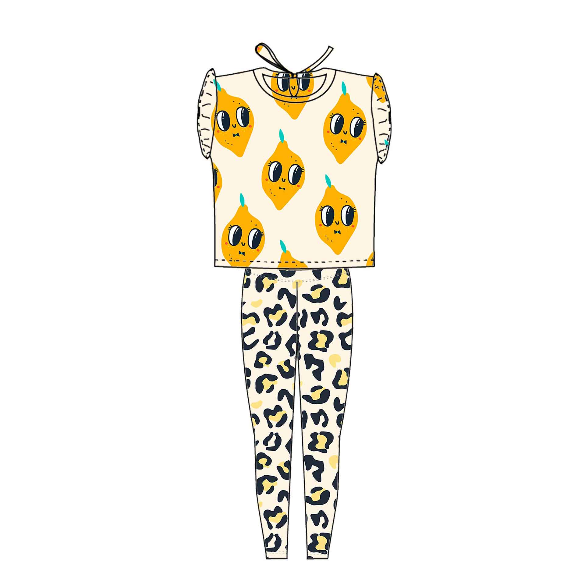 100cm Coupon Tricot Leopard - Happy Lemons