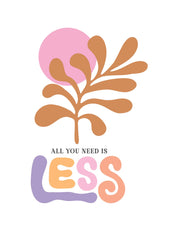 Less - Flower Clothing Transfers