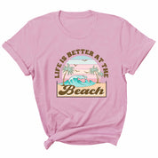 Life is Better at the Beach - Pastel Summer Clothes Transfer