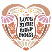 Liebe dich selbst mehr – Boho Herbst Kleidungstransfer