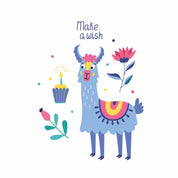Make a Wish - Funny Llama Clothes Transfer