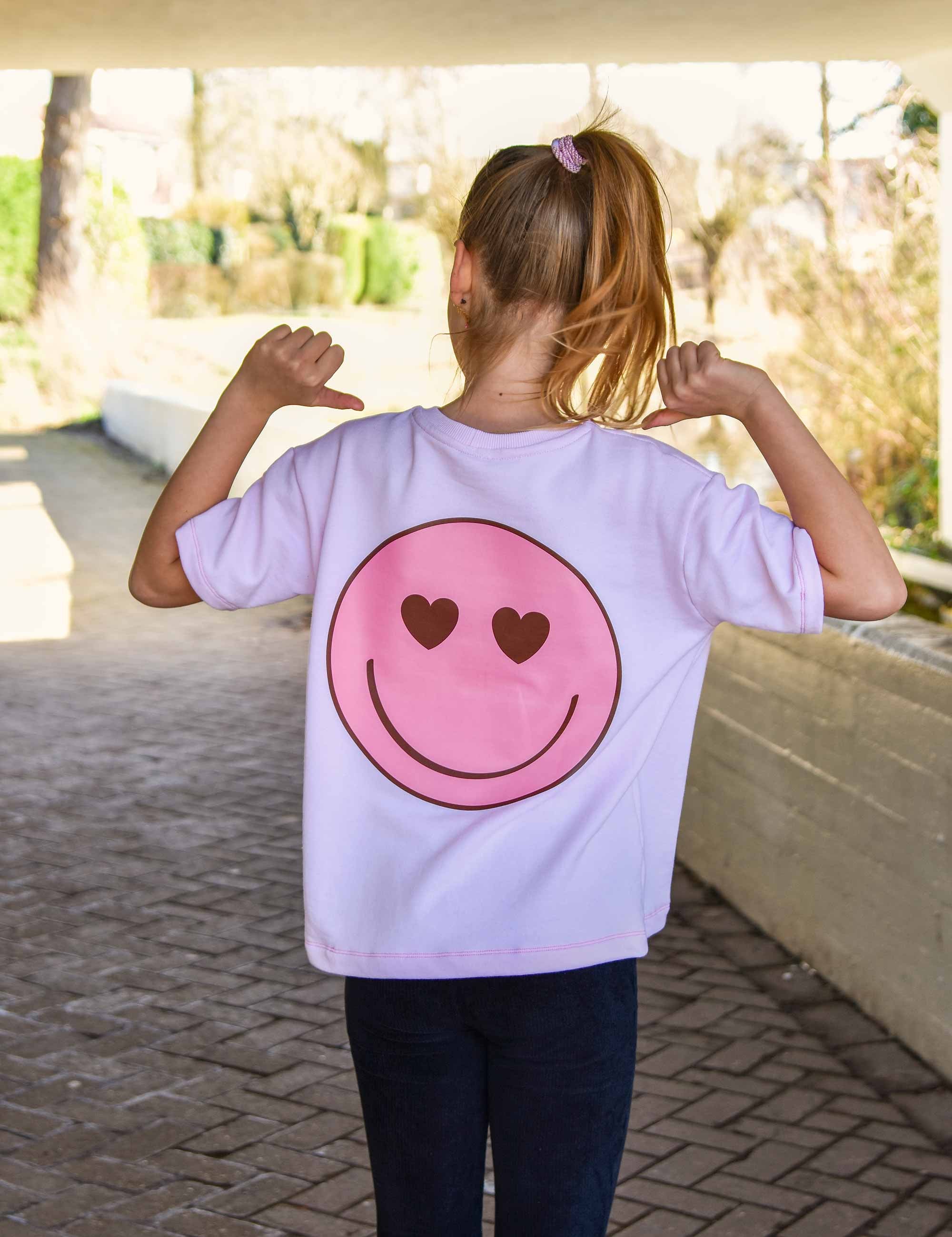 Smiley Pink - Retro Joy | Clothing Transfers