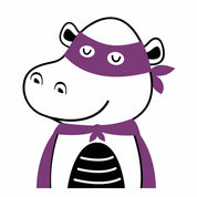 Hippopotamus - Super Hero Clothing Transfer
