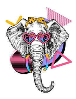 Olifant - 90's Animals – Strijktransfers