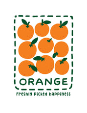 Orange – Fruit Parade | Strijktransfer