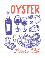 Oyster Lovers Club  - Hand Drawn | Strijktransfer