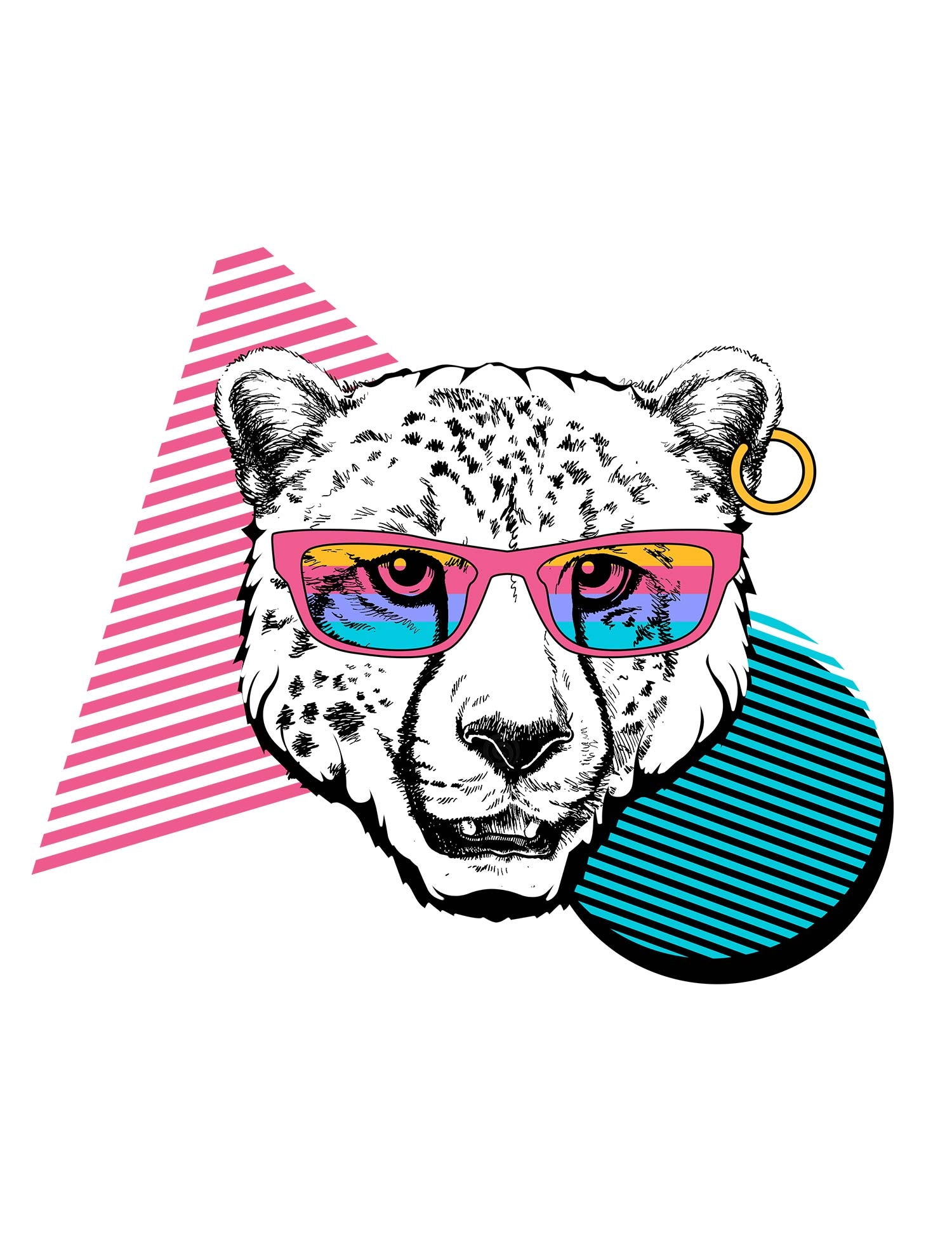 Panther - 90's Animals Clothing Transfers