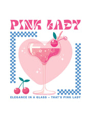 Pink Lady – Cocktail Club | Strijktransfer