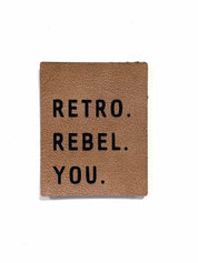 Retro. Rebel. You. | Kunstlederen Label