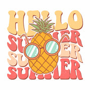 Hello Summer - Retro Summer Clothing Transfer