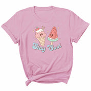 Bleib cool – Retro-Sommerkleidungstransfer