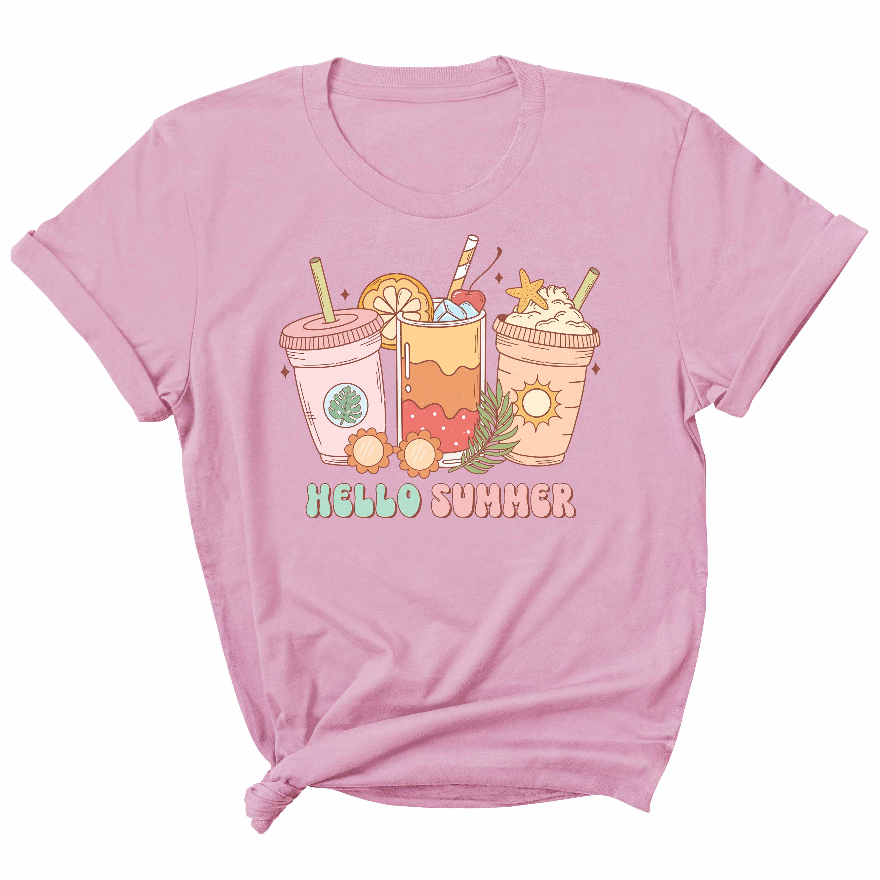 Summer Drinks - Retro Summer Kleding Transfer