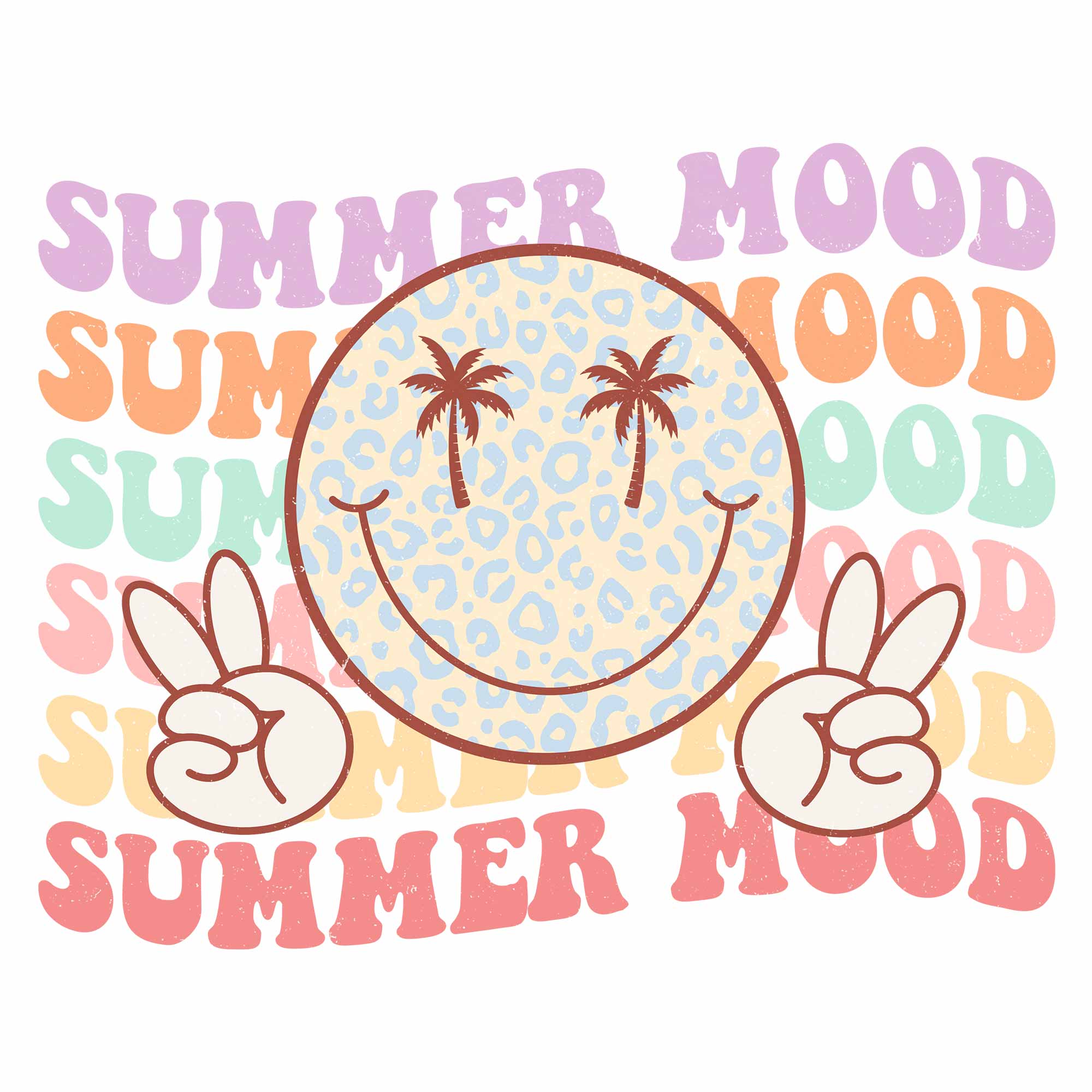 Sommerstimmung - Retro Sommerkleidung Transfer