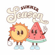 Summer Season - Retro Summer Kleding Transfer