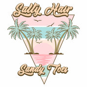 Salty Hair Salty Toes - Pastellfarbener Sommerkleidungstransfer