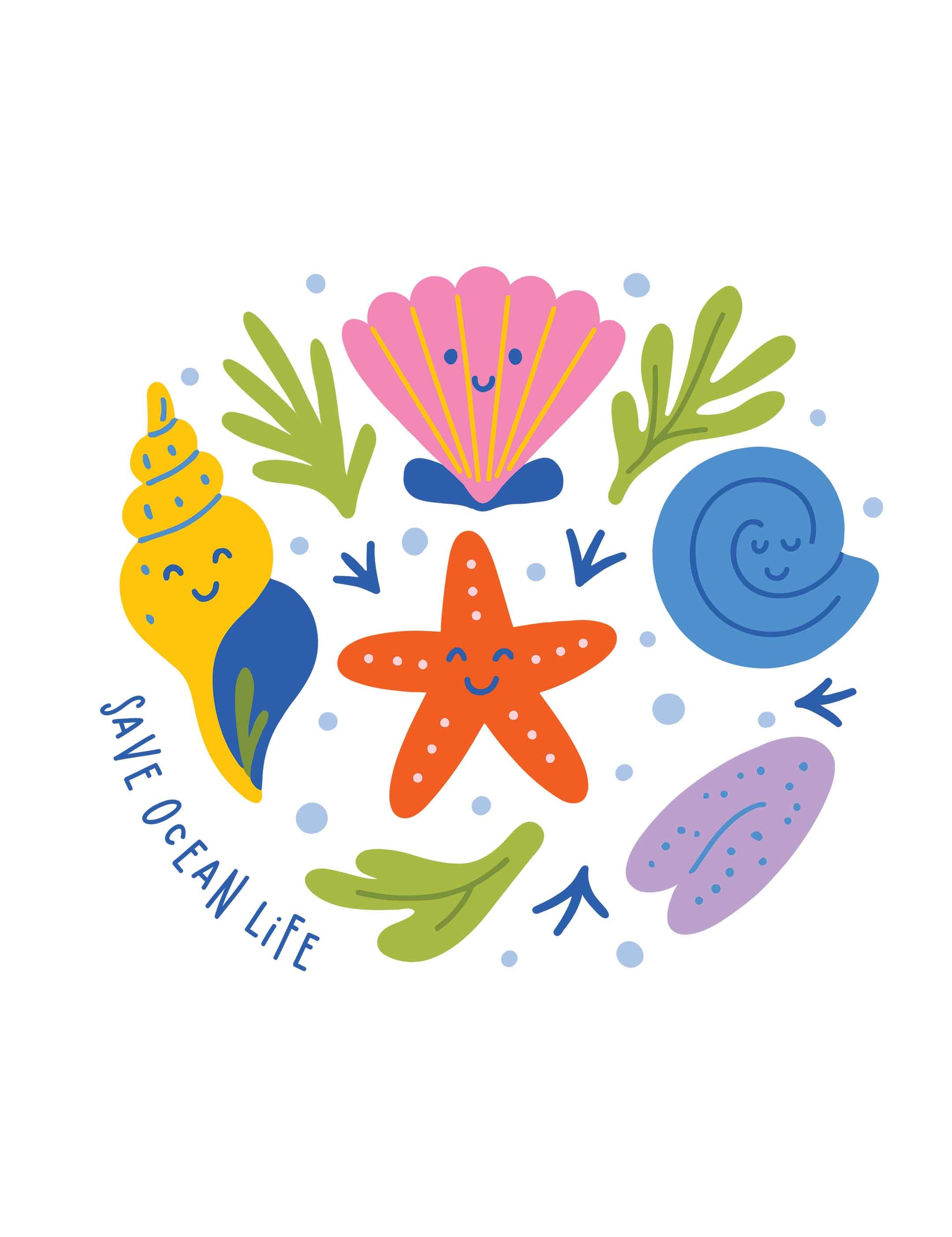 Save Ocean Life - Ocean Dreamers | Strijktransfer