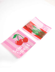 Sew Sweet Geweven Label | Roze Gestreept