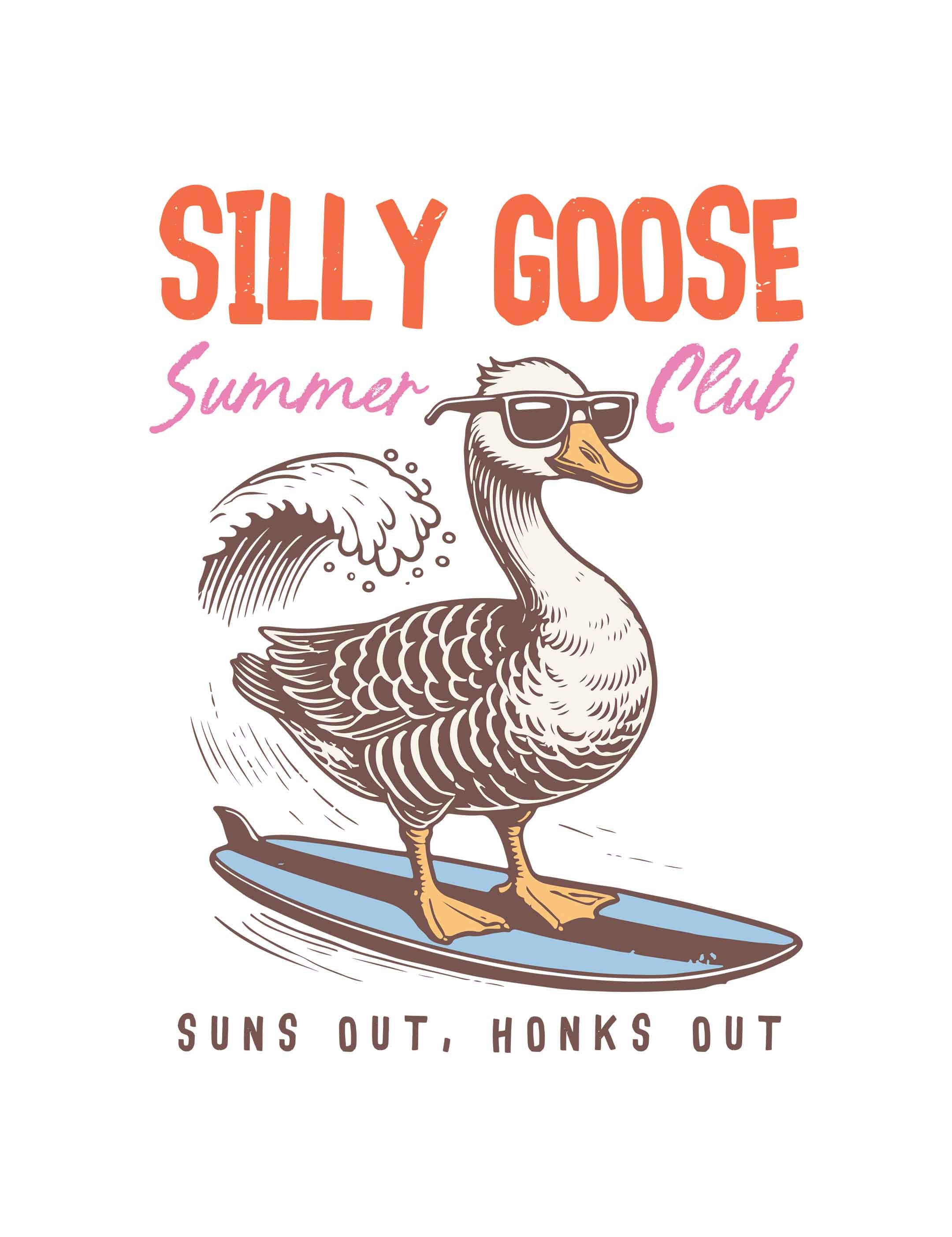 Silly Goose – Summer Goose Club | Strijktransfer