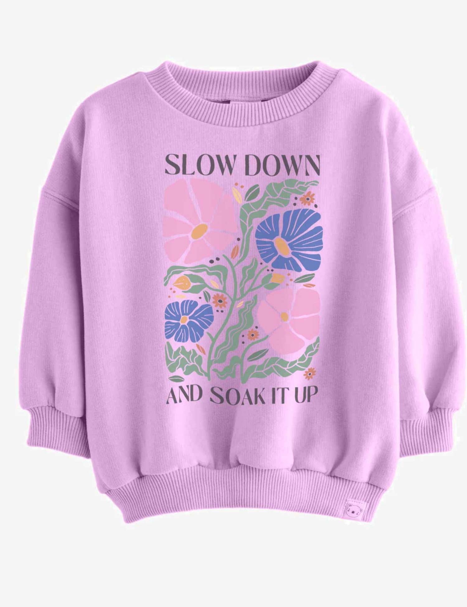 Slow Down - Floral Clothing Transfers