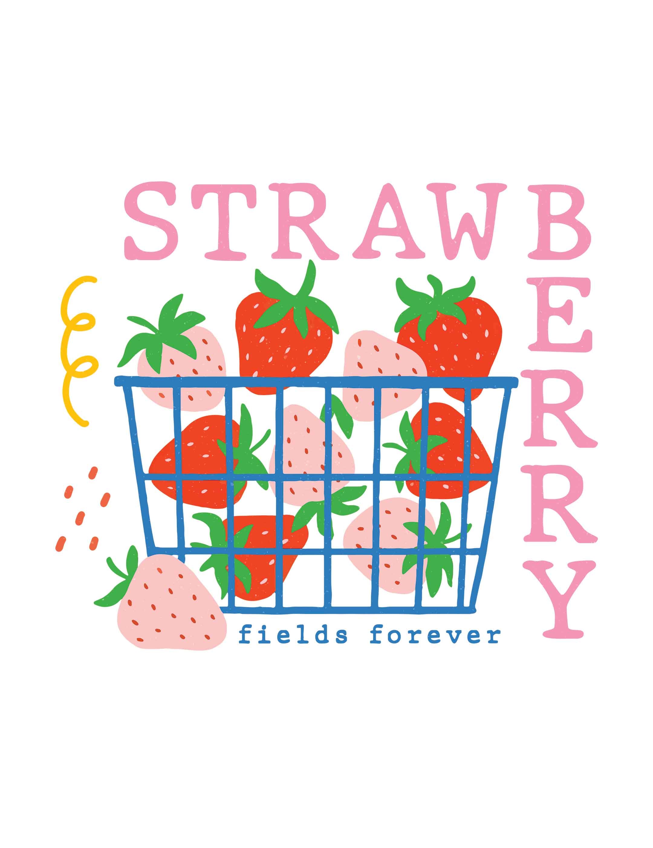 Strawberry strijktransfer – Fruit Parade