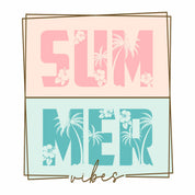 Summer Vibes - Pastellfarbener Transfer für Sommerkleidung