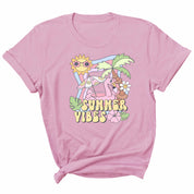 Summer Vibes Beach - Pink Summer Clothing Transfer