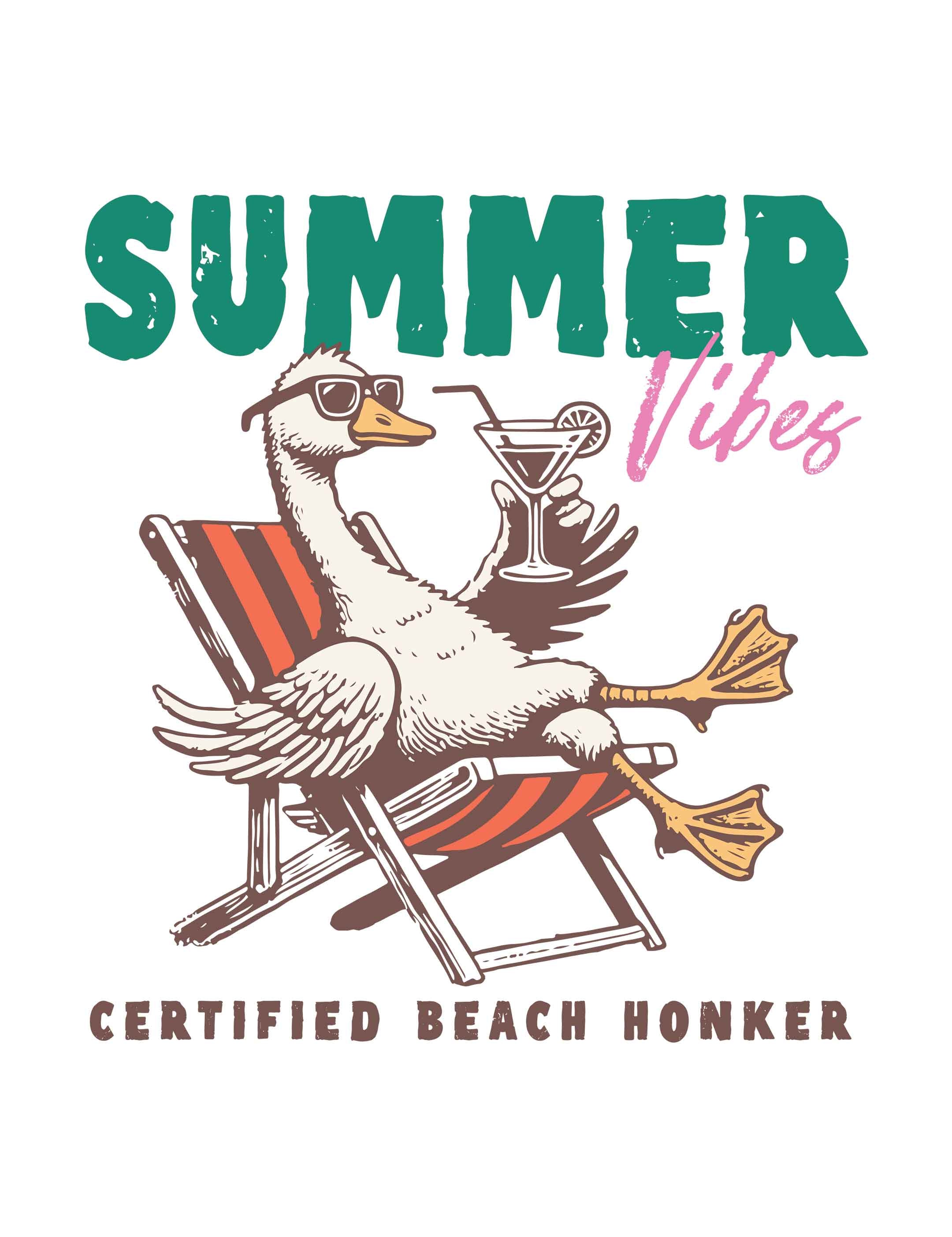 Beach Honker – Summer Goose Club | Strijktransfer