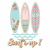 Surf's up - Pastell Sommer Kleidung Transfer