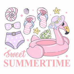 Sweet Summer - Pink Summer – Strijktransfer