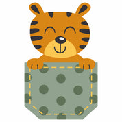 Tijger -  Pocket Fun Kleding Transfer
