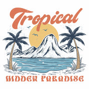 Tropical - Blue Summer Clothing Transfer