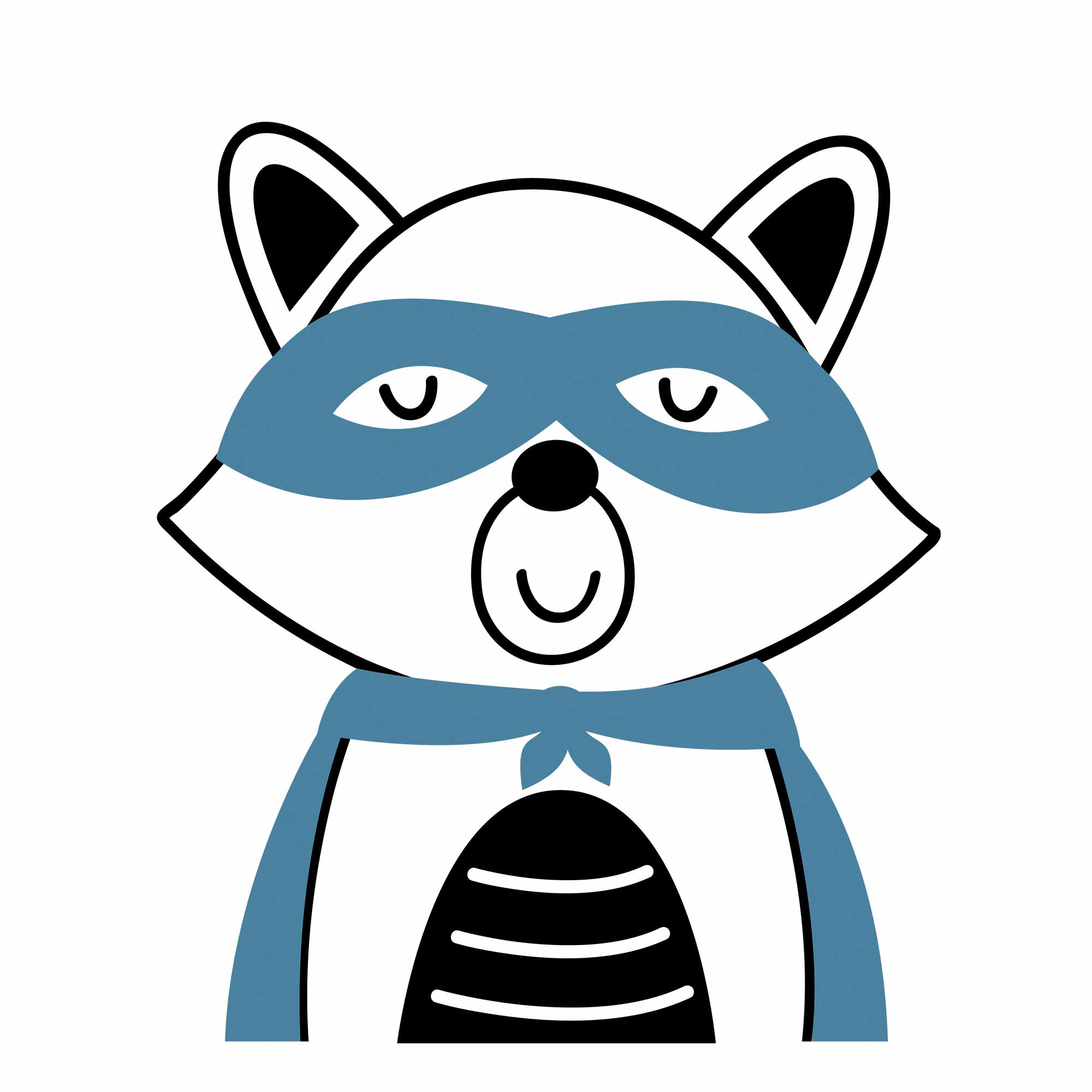 Raccoon - Super Hero Clothing Transfer