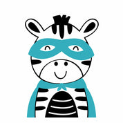 Zebra - Super Hero Clothing Transfer