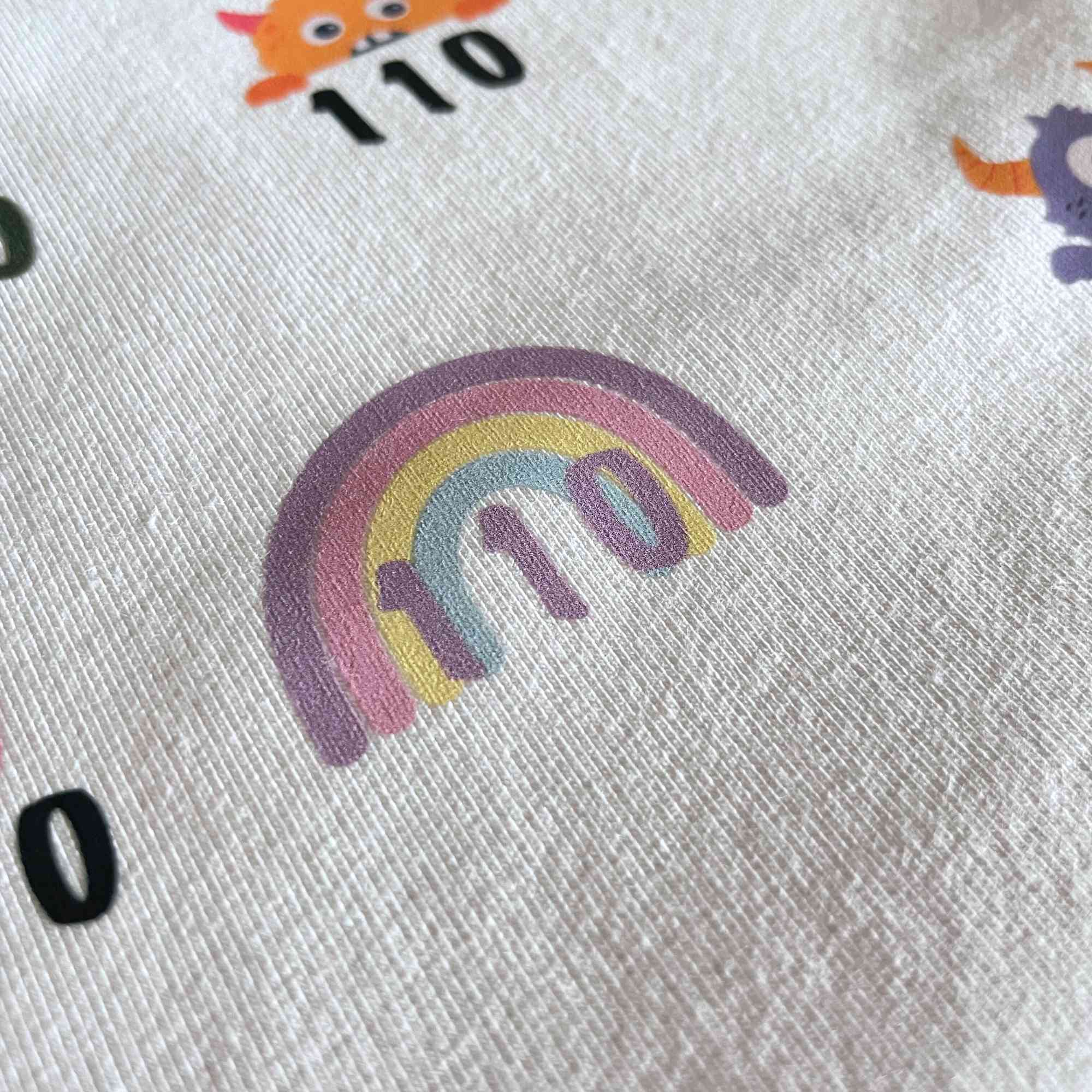 Pastel Regenboog Maatlabels