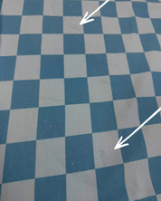 40cm Voltage Blue Checker French Terry | Rebel Rescue