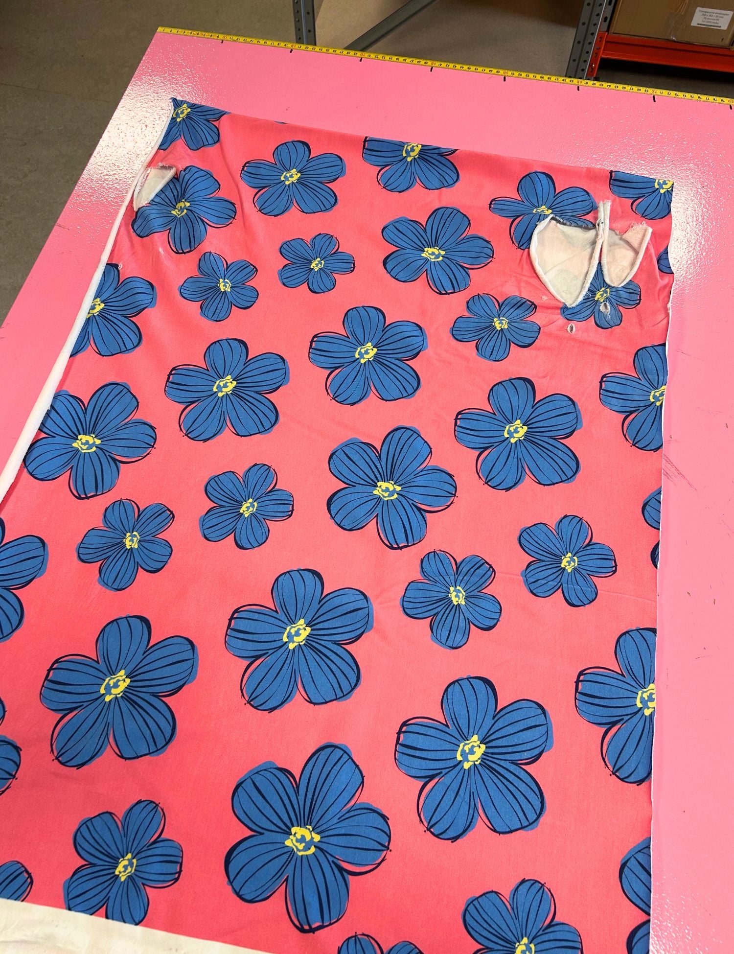 60cm Funky Floral Coral Crush French Terry | Rebel Rescue