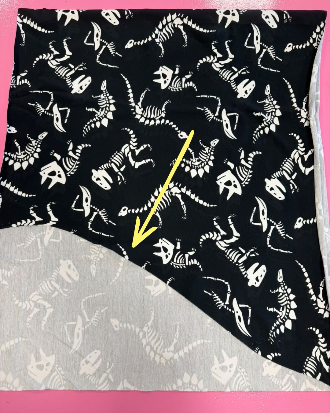 60cm Bone Parade Static Black French Terry | Rebel Rescue