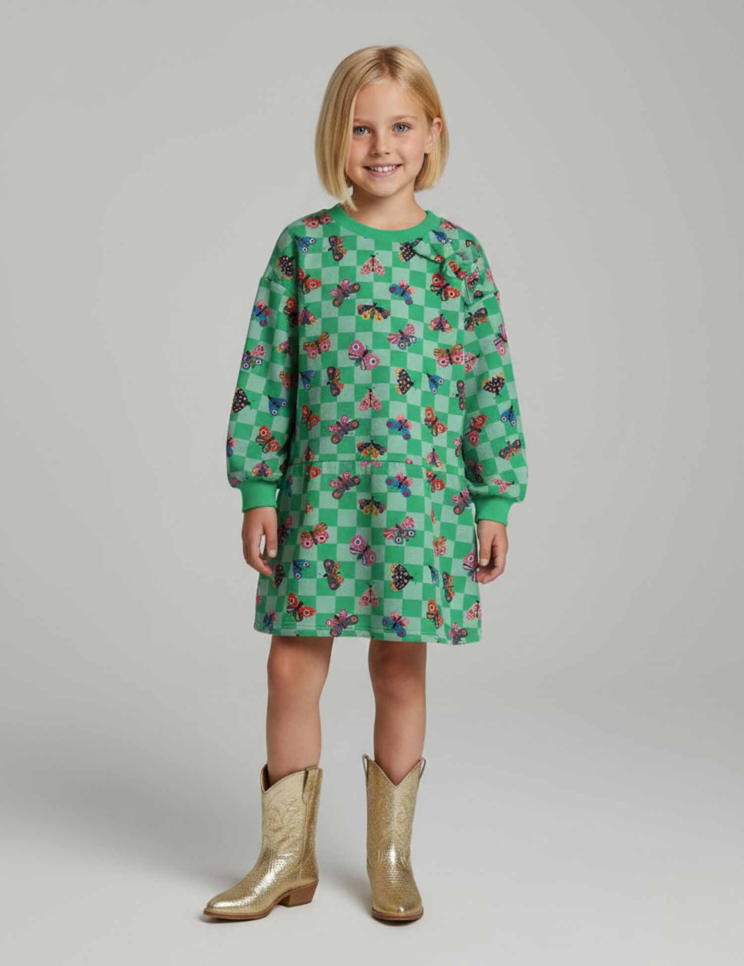 Butterfly Apple Pop Green | French Terry | 170 cm breed