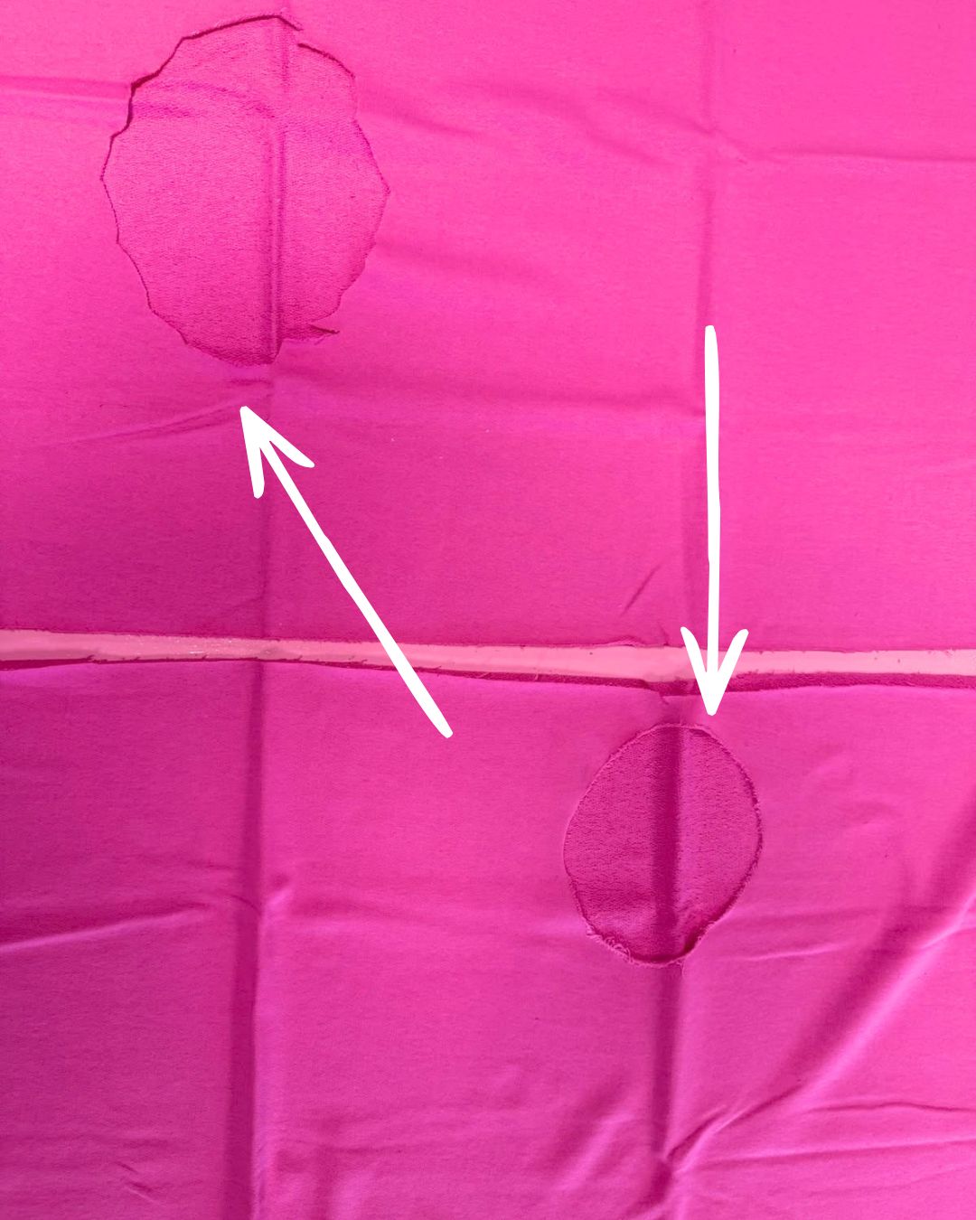 50cm Pink Punch 100% Katoen French Terry | Rebel Rescue