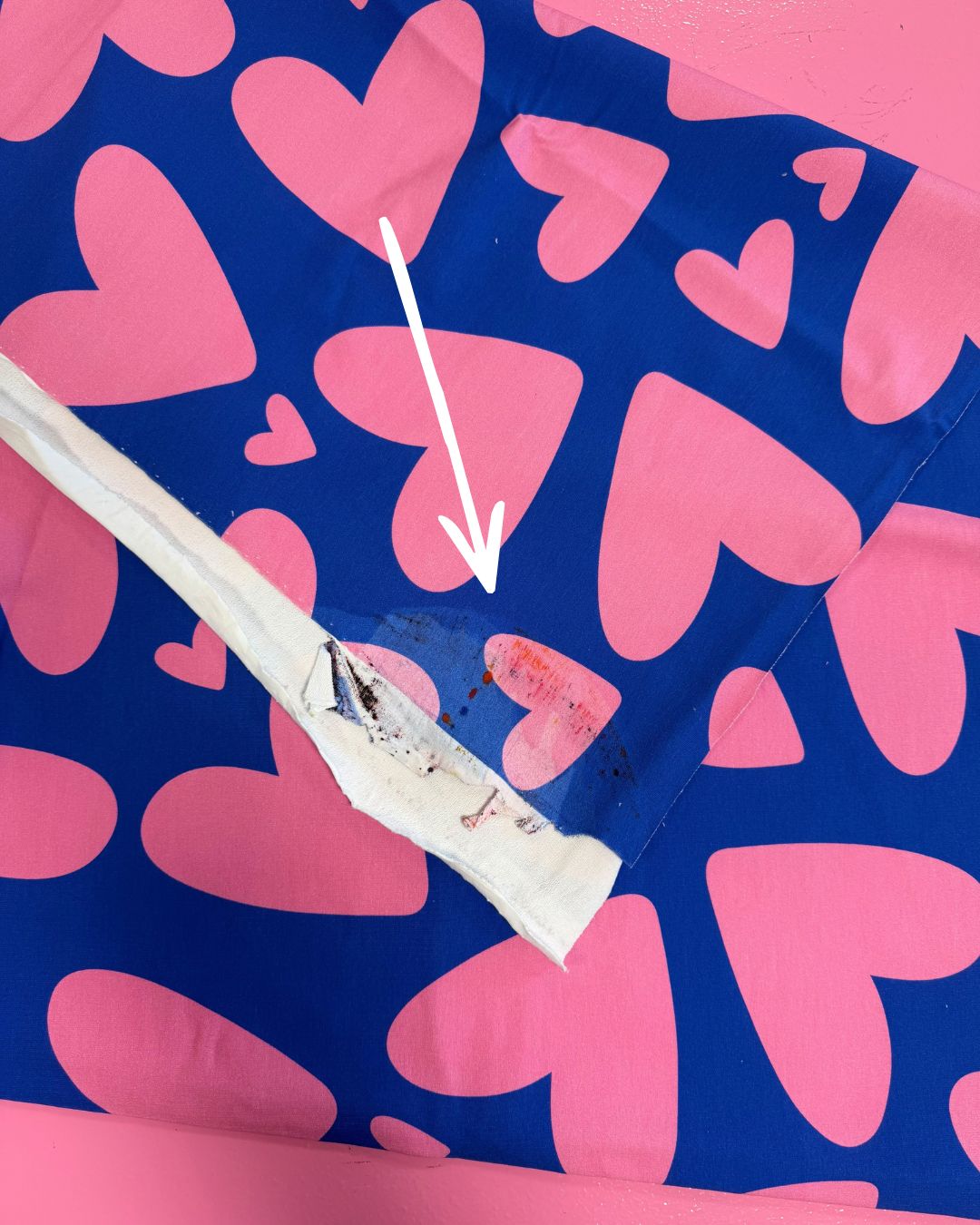 50cm Bold Hearts French Terry Vlek | Rebel Rescue