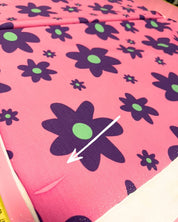 70cm Color Clash Pink Punch French Terry | Rebel Rescue