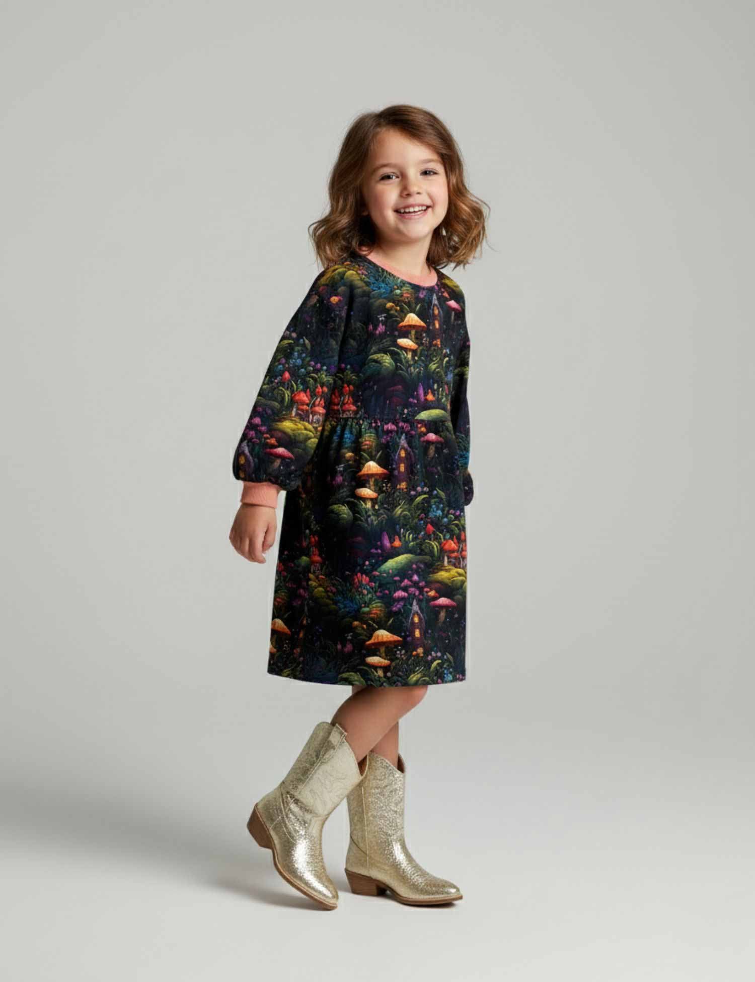 Fairy Forest Midnight Garden | French Terry | 170 cm breed