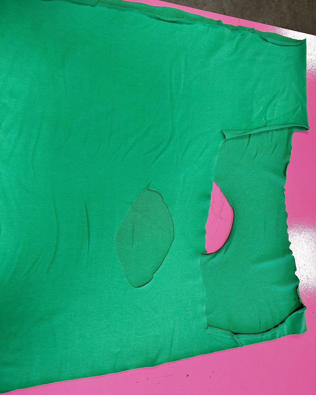 40cm Apple Pop Green 100% katoen French Terry | Rebel Rescue