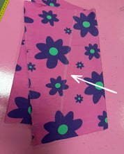 50cm Color Clash Pink Punch French Terry | Rebel Rescue