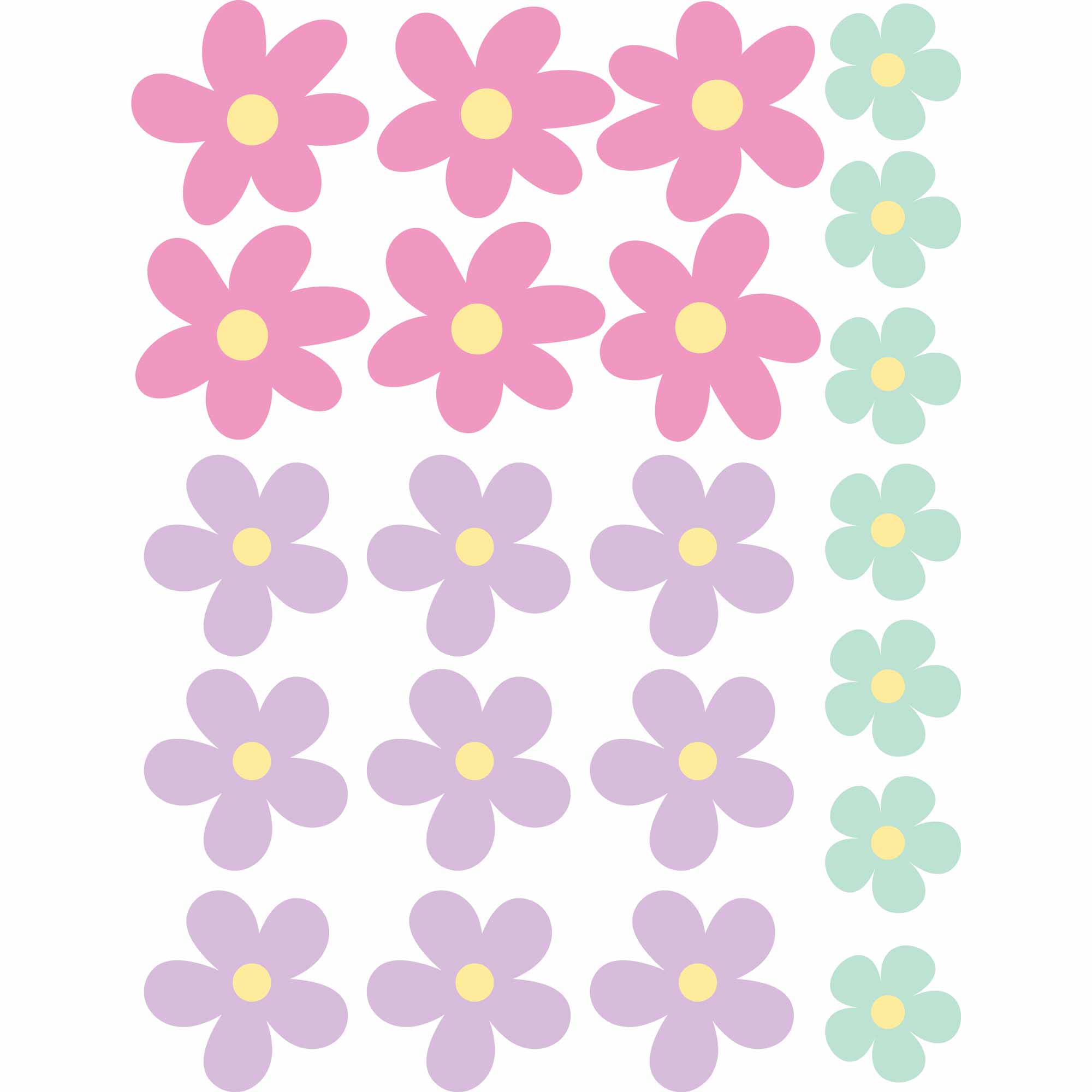 Pastel Bloemen -  Fabric Frenzy