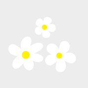 Witte Bloemen -  Fabric Frenzy