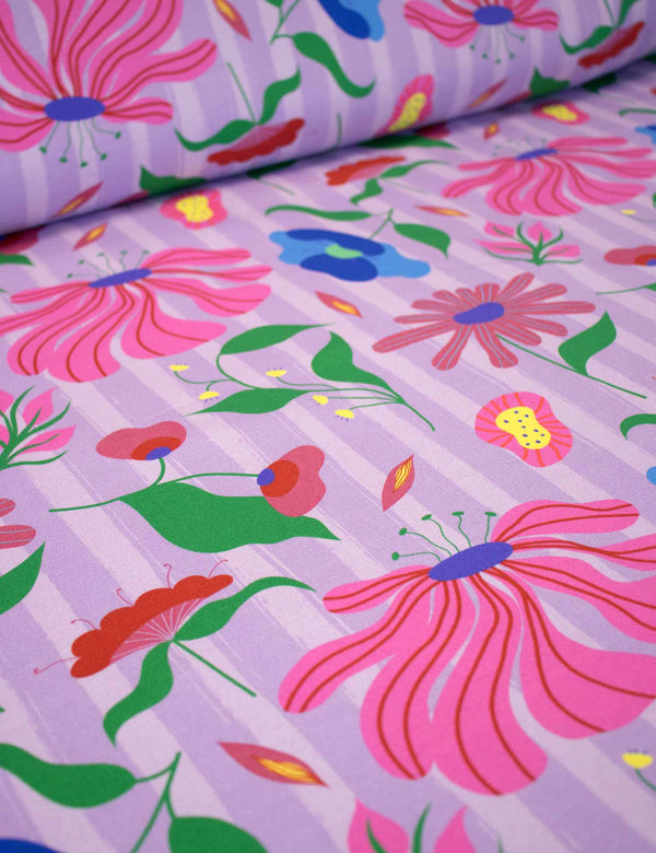 Bloom Boom Lilalicious | French Terry | 170 cm breit