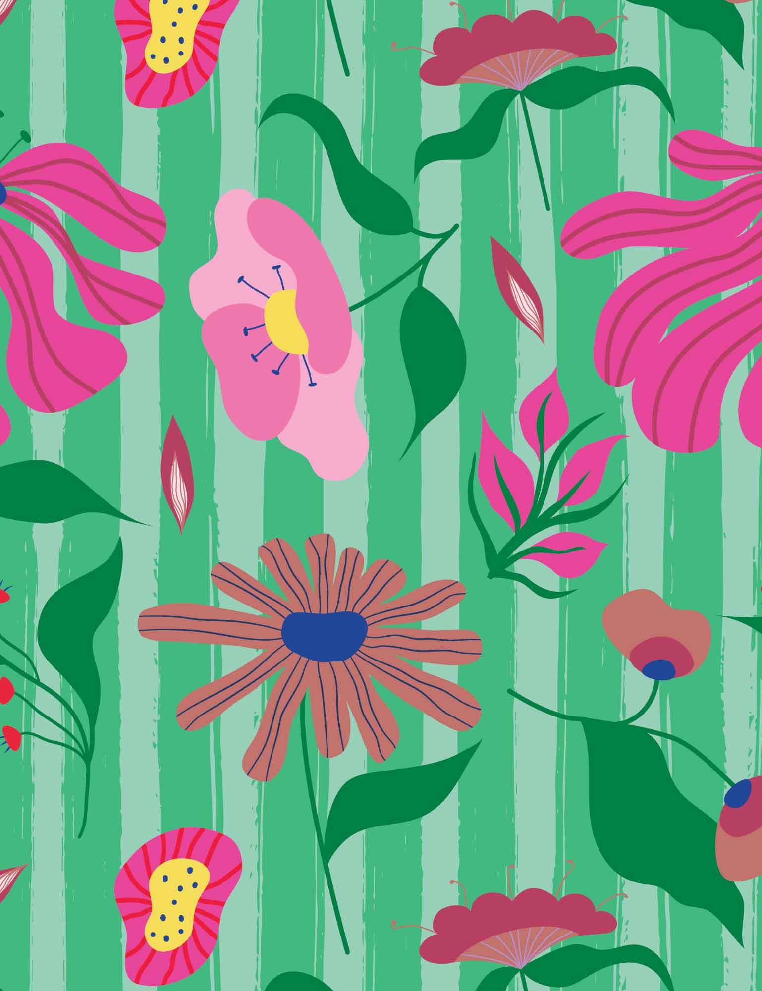 Bloom Boom Apple Pop Green | French Terry | 170 cm breed